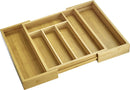 Westmark cutlery drawer – pull-out drawer for cutlery and kitchen utensils, practical organizer for frequently used drawers, 5 or 7 compartments – bamboo, 29 – 48cm